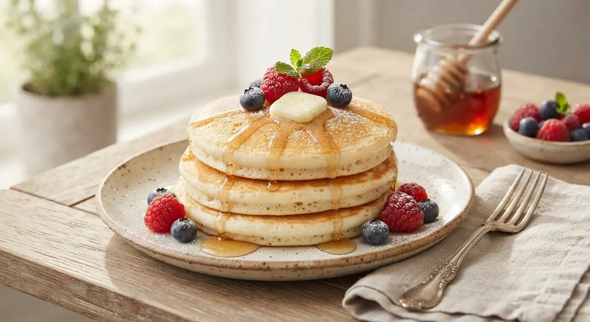 Egg White Vanilla Pancakes